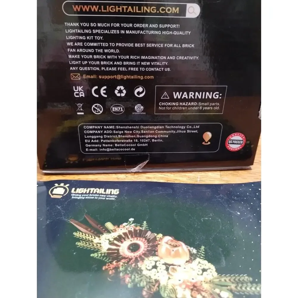 Lightailing LED Light Kit Dried Flower Centerpiece 10314 New Kit Only